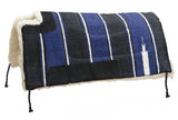 Showman 30" x 30" Navajo cut back saddle pad Kodel fleece and suede wear leathers.