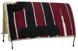 Showman 30" x 30" Navajo cut back saddle pad Kodel fleece and suede wear leathers.