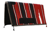 Showman 30" x 30" Navajo saddle pad with felt bottom and suede wear leathers.