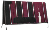 Showman™ 32" x 32" Navajo saddle pad with felt bottom and oversized suede wear leathers.