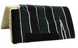 30" x 30" Economy Style Navajo built up cutback saddle pad with fleece bottom and suede wear leathers