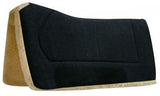 Showman™ 32" x 32" contoured pad with Kodel fleece bottom and suede wear leather.