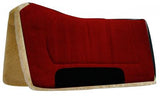 Showman™ 32" x 32" contoured pad with Kodel fleece bottom and suede wear leather.