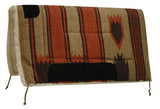 Showman 32" x 32" deluxe Navajo pad with Kodel fleece bottom and suede wear leathers.