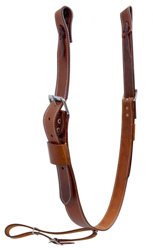 Showman ® 1.75" wide leather back cinch with roller buckles