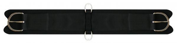Showman™ felt girth with neoprene center. Girth comes complete with flat stainless steel hardware