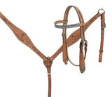 Circle S 14, 15", 16" Barrel style saddle set with Navajo diamond print.