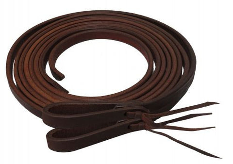 Showman ® 8ft X 1/2" Oiled harness leather split reins. Made in America.