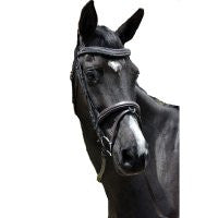 Exselle Elite Fancy Stitched Padded Bridle X Brow Black