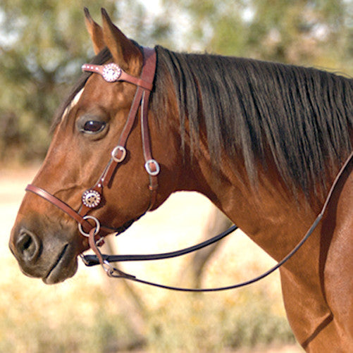 Nurtural Horse Elite Leather Western Bitless Bridle