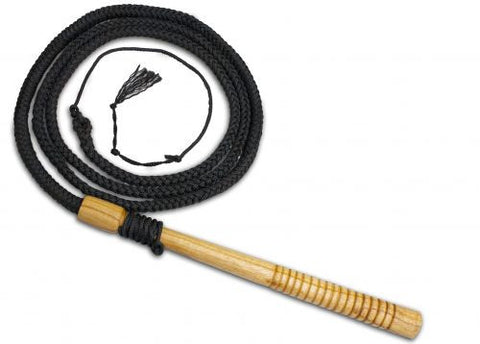10ft Professional braided nylon bull whip with wooden handle
