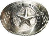 Showman™ black steel spur with 1.25" band and 3.5" shank. Accented with Texas star engraved in silver.
