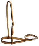 Heavy leather Adjustable Noseband and Tiedown.