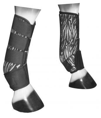 Showman Zebra print sport boots