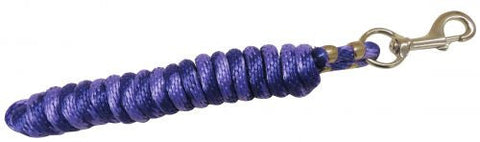 10ft nylon lead rope with heavy duty brass swivel snap.