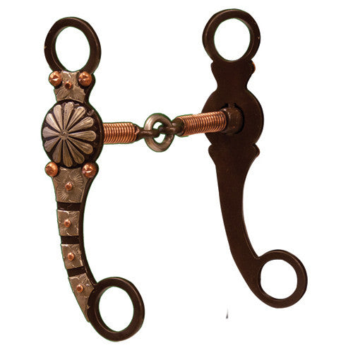 Antiqued Show Snaffle w/Copper Wire GS Engraving