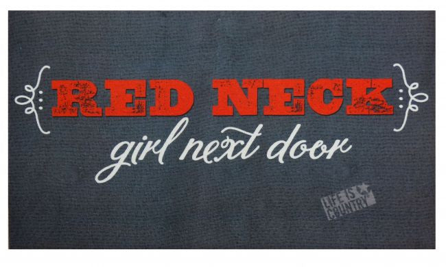 28" X 17" " Redneck girl next door" floor mat