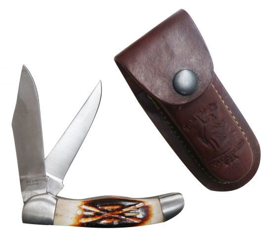 The Bone Collector™  2 blade pocket knife with holster