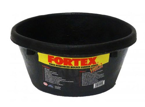 1 QT FORTEX rubber feed pan.