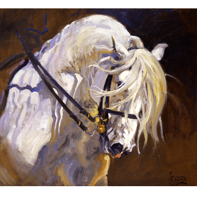 Malcom Coward Horse Prints - Andalusian Stallion