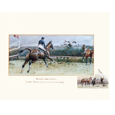Snaffles - Charlie Johnson Payne Horse Prints - The Worst View i