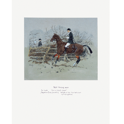Snaffles - Charlie Johnson Payne Horse Prints - Not Taking Any -
