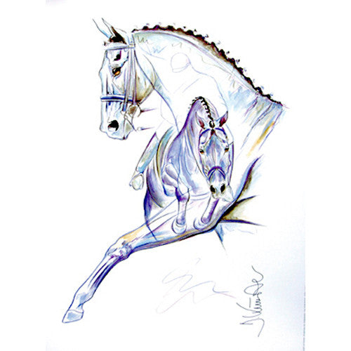 Jan Kunster Horse Prints - Laguna (Eventing Horse)