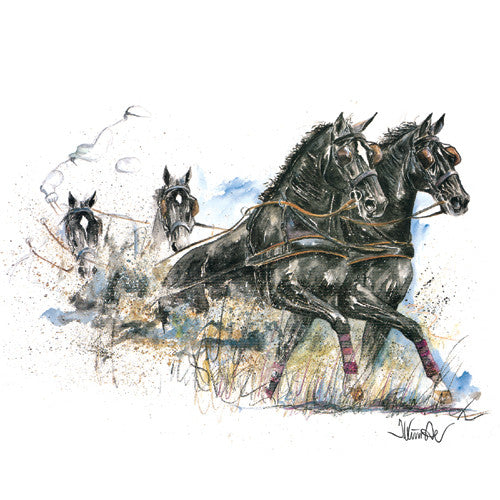 Jan Kunster Horse Prints - Maurizio (Driving)