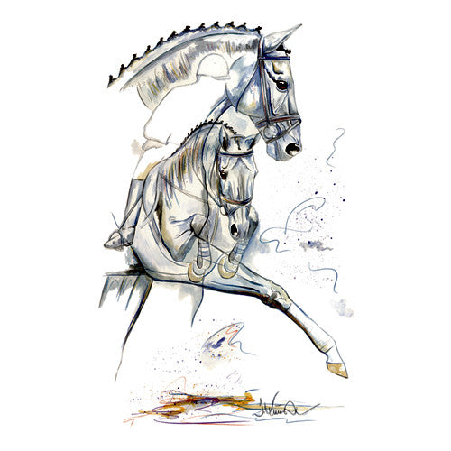 Jan Kunster Horse Prints - Riviera (Dressage)