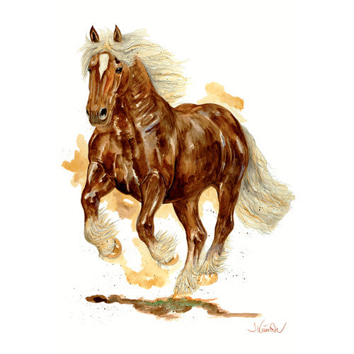 Jan Kunster Horse Prints - Artus (Draft Horse)