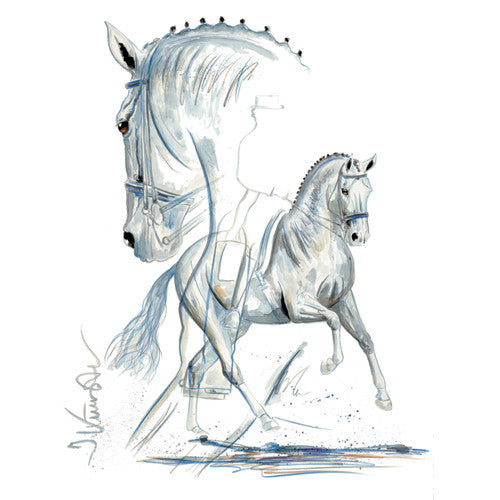 Jan Kunster Horse Prints - Verona (Dressage)