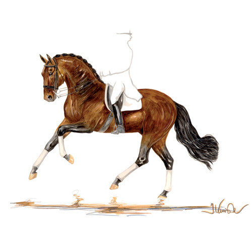 Jan Kunster Horse Prints - Prima Donna (Dressage)