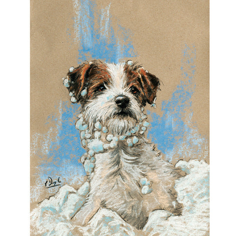 Christmas Cards Snow beard Jack Russell 10 Pack