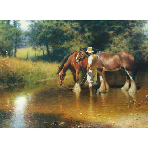 Horses - Noon Time Watering - 6 pack