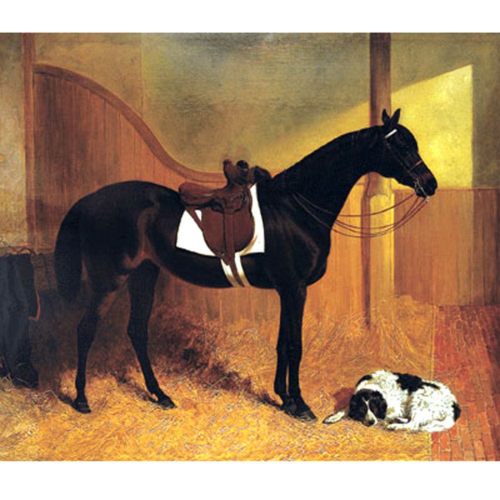 JF Herring Sr. Horse Prints | Askar & Roger in a Loose Box