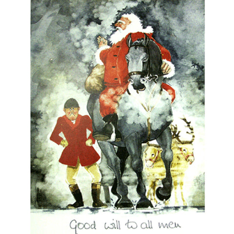 Christmas Cards | Good Will to all Men | 6 Pack
