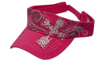 Showman Couture ™ Ladies embroidered cross visor.