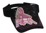 Showman Couture ™ Ladies embroidered barrel racer visor.