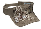 Showman Couture ™ Ladies embroidered barrel racer visor.