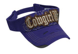Showman Couture ™ Ladies embroidered " Cowgirl Up" visor.