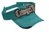 Showman Couture ™ Ladies embroidered " Cowgirl Up" visor.