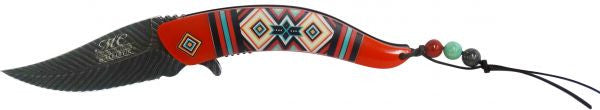Southwest feather spring assisted knife