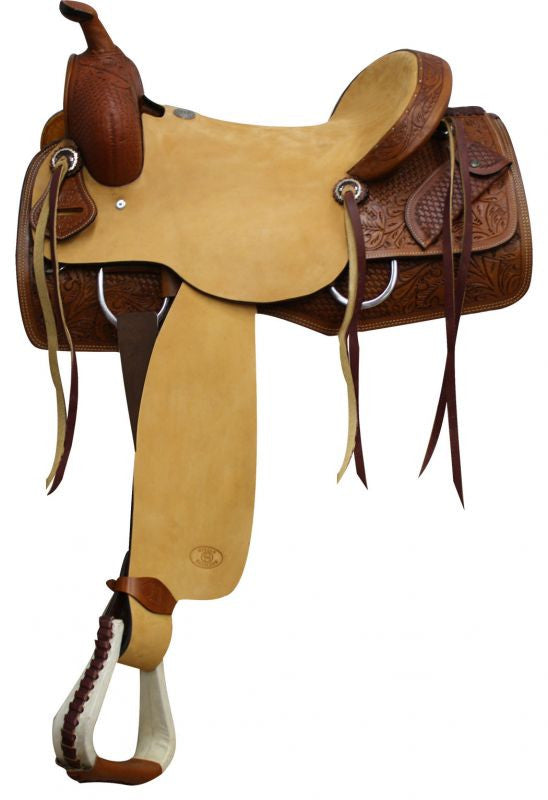 16" Circle S Ranch Cutter Style Hardseat Saddle