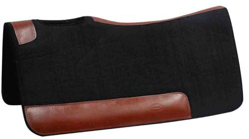 Showman ® 32" X 31" Contoured felt pad with oversized wear leathers.