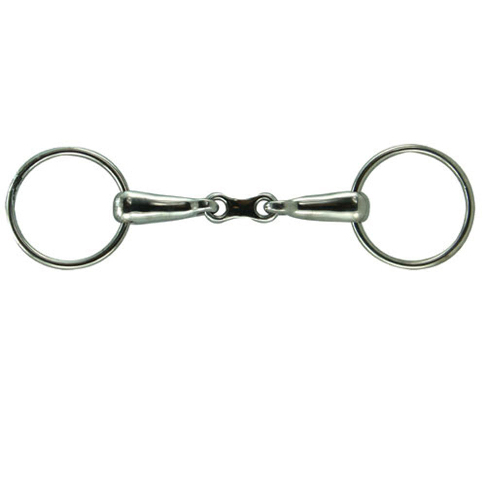 French Link Hollow Mouth Loose Ring Bit - 5"