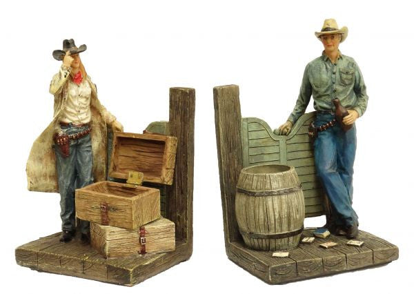 Montana West ® 5" x 3.5" x 6" Cowboy and cowgirl book ends