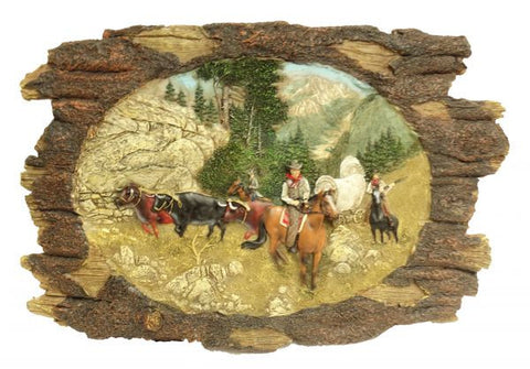 Montana West ® 14" X 9" Cowboy's trail ride wall plaque.