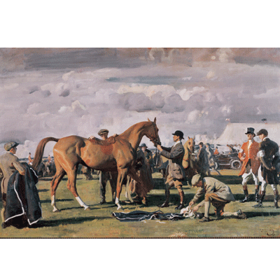 Alfred Munnings Horse Prints - The Red Prince Mare