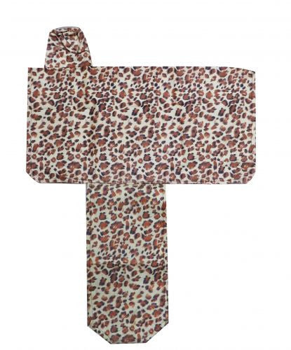 Leopard print cordura nylon full saddle cover
