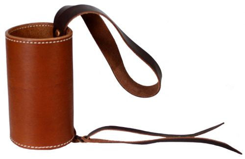 Showman™  leather drink can holder.